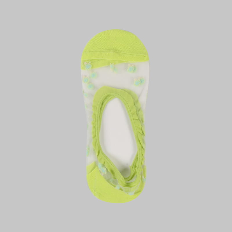 Calcetines invisibles transparentes de seda de nailon transparente para mujer con flores