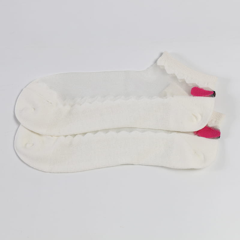 Calcetines de seda cristalinos transparentes cómodos de las mujeres de la fábrica de señora Sock del cordón del Arco-nudo del verano