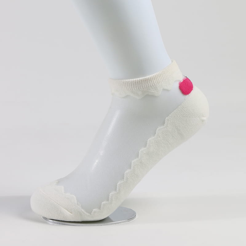 Calcetines de seda cristalinos transparentes cómodos de las mujeres de la fábrica de señora Sock del cordón del Arco-nudo del verano