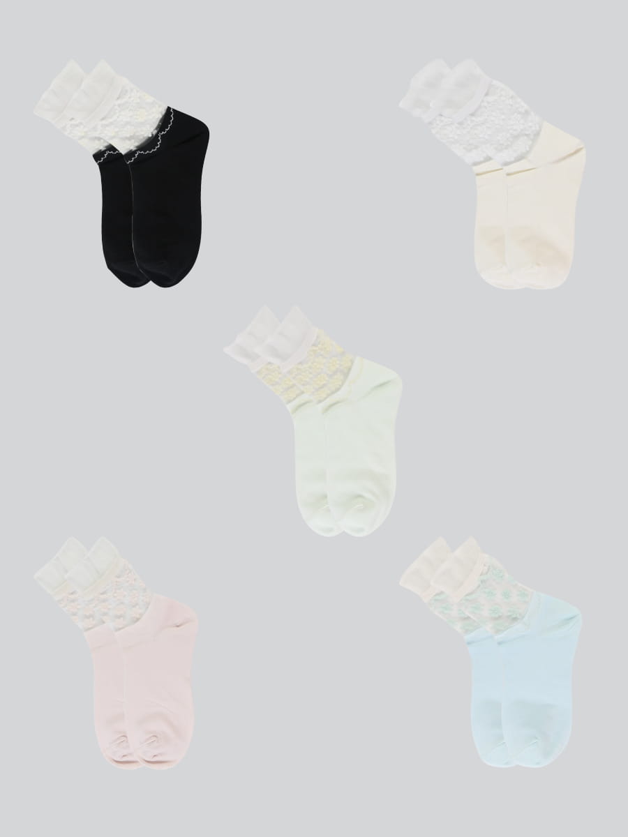 Calcetines de algodón para mujer, moda coreana y cómoda, transparente, Luokou, seda de vidrio