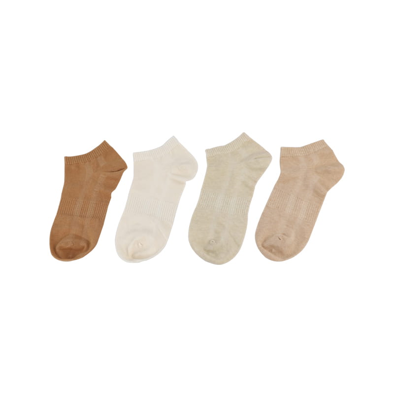 Comodidad informal Algodón natural de color suave Calcetines náuticos transpirables que absorben la humedad