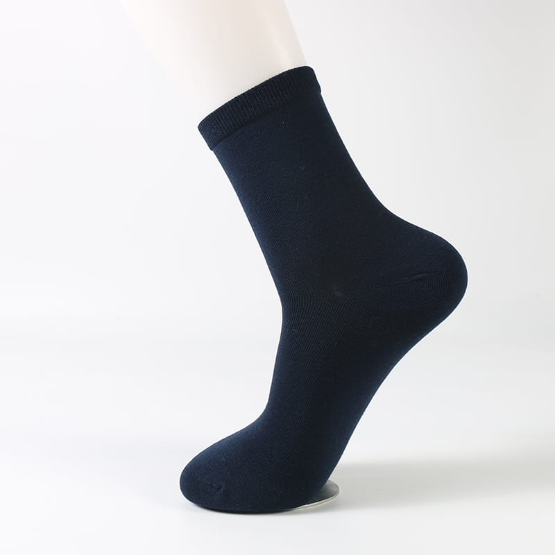 Calcetines de vestir para hombre de algodón de color sólido de invierno y otoño