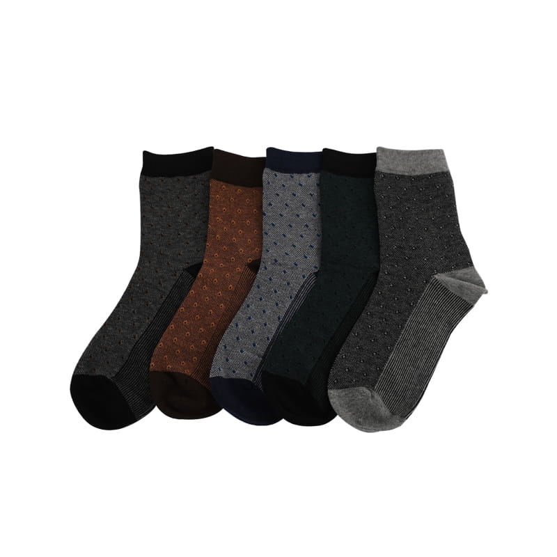 Calcetines de élite de negocios para hombre, informales y cómodos, con tiras verticales, calcetines de algodón cosidos a mano