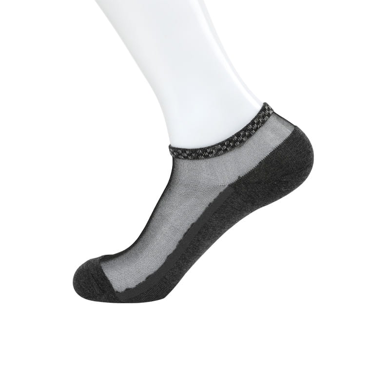 Calcetines de seda transparentes de nailon finos de verano a la moda, calcetines antideslizantes para masaje de hombres, calcetines de barco