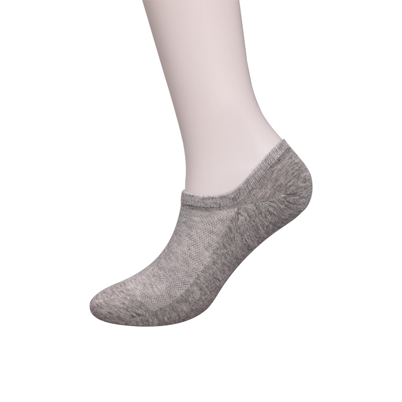 Calcetines de mujer cosidos a mano de media malla lisos de algodón peinado, nailon y spandex ultrafinos WSD1673