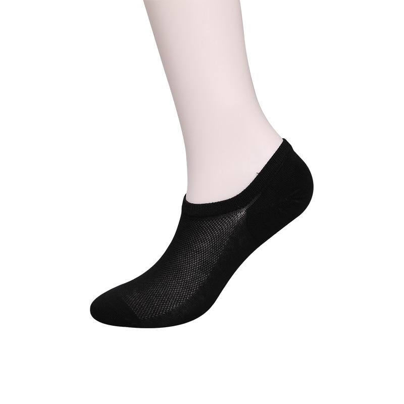 Calcetines de mujer cosidos a mano de media malla lisos de algodón peinado, nailon y spandex ultrafinos WSD1673