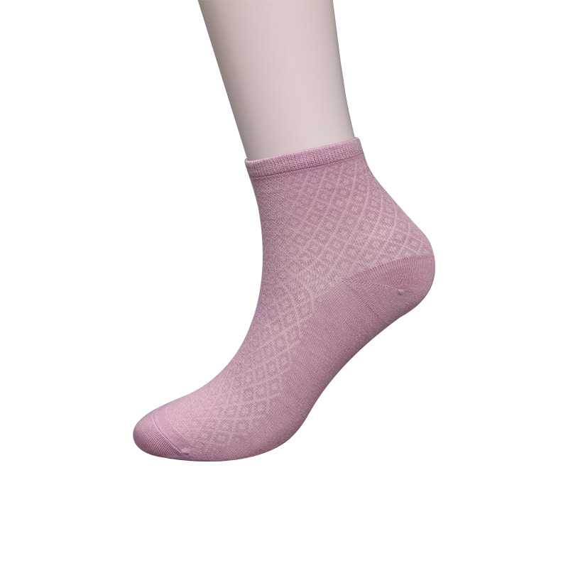 Bolsa de nailon de fibra de bambú suave, calcetines de mujer informales con diamantes pequeños y finos, calcetines de mujer cosidos a mano WSD1689