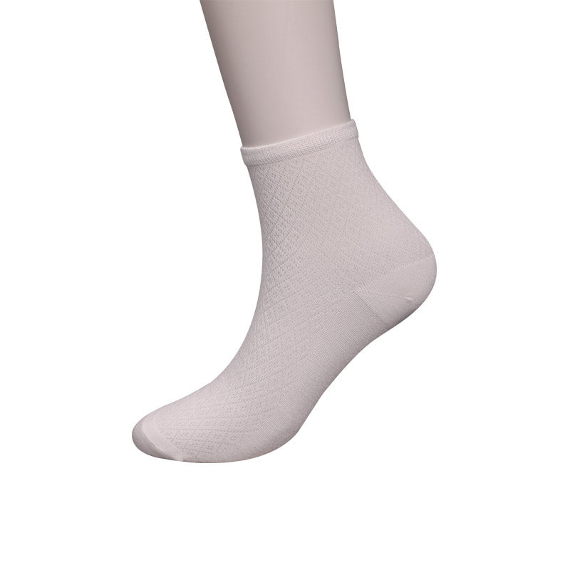 Bolsa de nailon de fibra de bambú suave, calcetines de mujer informales con diamantes pequeños y finos, calcetines de mujer cosidos a mano WSD1689