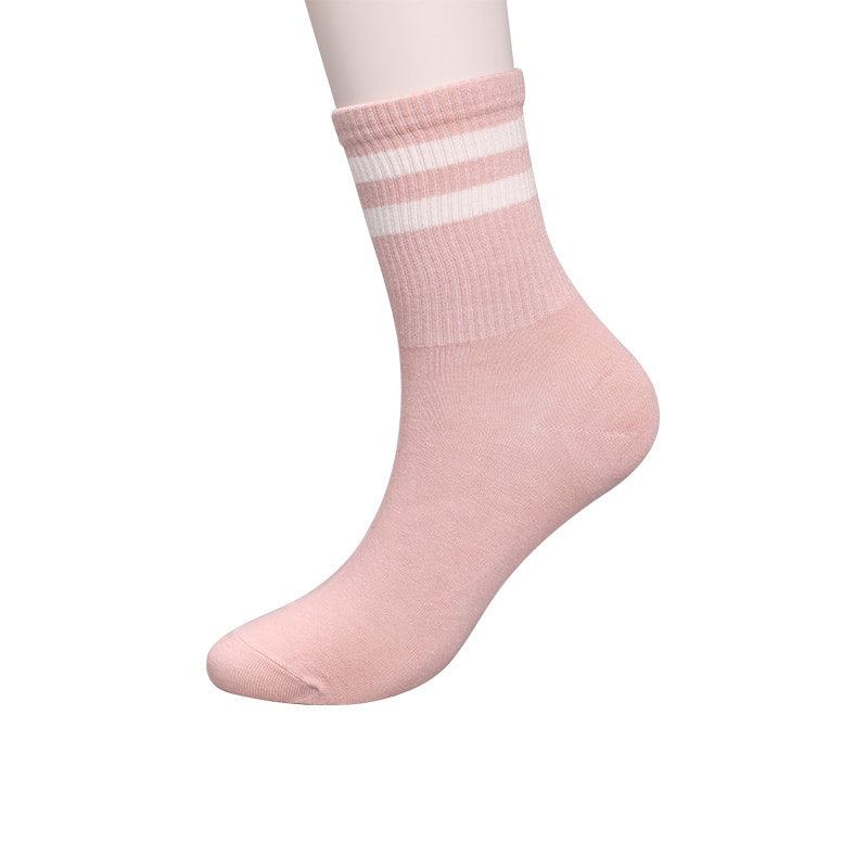 Suave nailon hilado de seda recubierto de amoniaco 2 tiras horizontales y calcetines de mujer reforzados cosidos a mano WSD1536