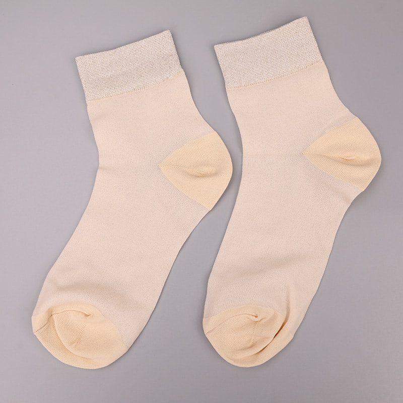 Calcetines de mujer con parte inferior de algodón y seda de nailon transparente a la moda Calcetines de mujer de seda transparente de nailon superfino Calcetines de mujer de seda cristalina WSD1946