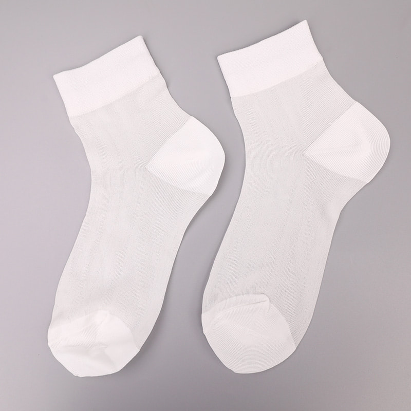 Calcetines de mujer con parte inferior de algodón y seda de nailon transparente a la moda Calcetines de mujer de seda transparente de nailon superfino Calcetines de mujer de seda cristalina WSD1946