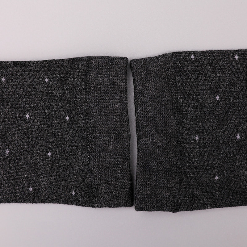 Calcetines gruesos de invierno para hombre, invisibles, con forma de diamante, jacquard, cosidos a mano, de seda hilada suave, nailon, envueltos, WSD2851