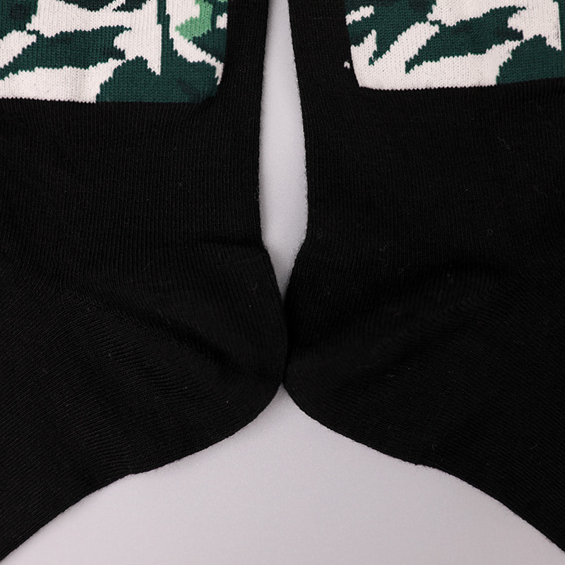 Calcetines de hombre de otoño e invierno cosidos a mano de jacquard con estampado 3D de imitación de spandex envuelto en nailon de seda hilada suave WSD2850