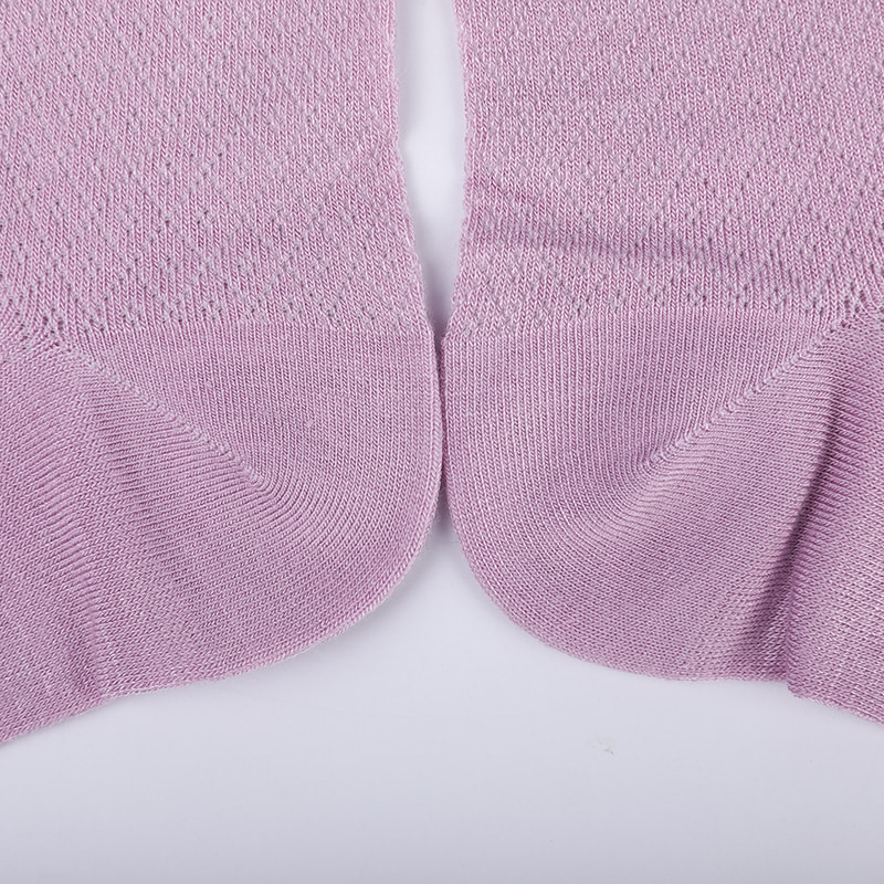 Bolsa de nailon de fibra de bambú suave, calcetines de mujer informales con diamantes pequeños y finos, calcetines de mujer cosidos a mano WSD1689