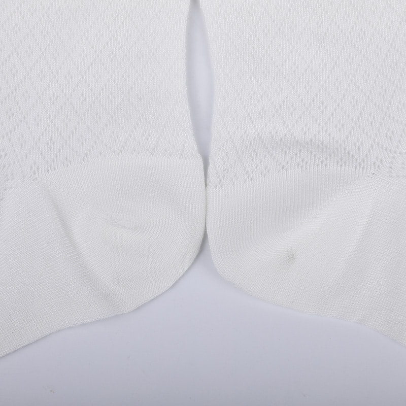 Bolsa de nailon de fibra de bambú suave, calcetines de mujer informales con diamantes pequeños y finos, calcetines de mujer cosidos a mano WSD1689